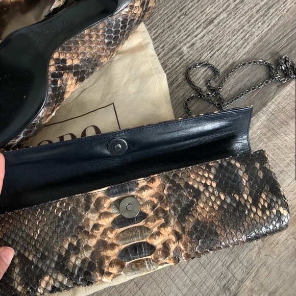 HP🎊 NWOT Vintage RODO Set - Python Pumps & Handbag - Picture 4 of 10